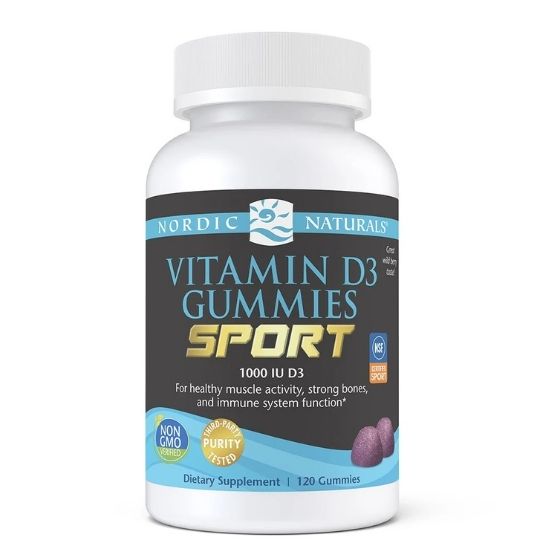 Vitamin D3 Gummies Sport, Wild Berry, 120 gummies, Nordic Naturals - Vitax.ro
