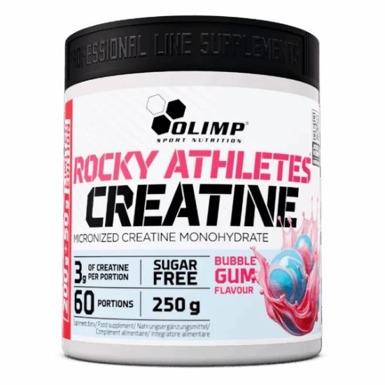 Rocky Athletes Creatine, Bubble Gum, 250g, Olimp Nutrition - Vitax.ro