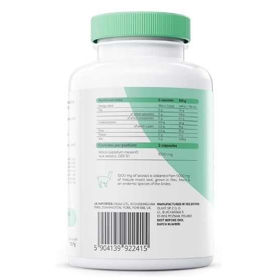 Maca, 1000mg, 120 vegan caps, Osavi - Vitax.ro