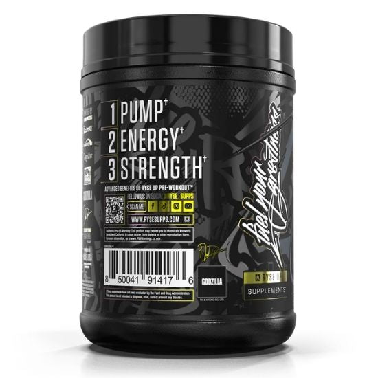 Godzilla Pre-Workout, Blackberry Lemonade, 844g, RYSE