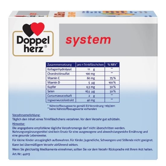 Kollagen 11.000 Curcuma + Ghimbir, 30 flacoane, Doppelherz - Vitax.ro