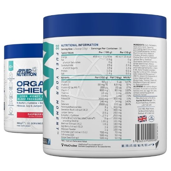 Agewell 40+ Organ Shield, Raspberry, 300g, Applied Nutrition