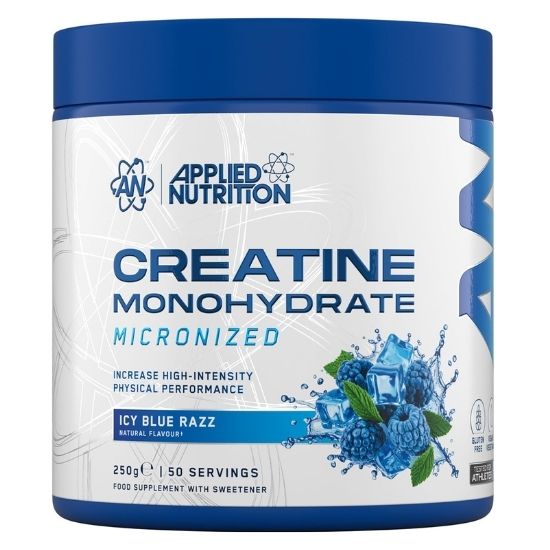 Creatine Monohydrate, Icy Blue Razz, 250g, Applied Nutrition