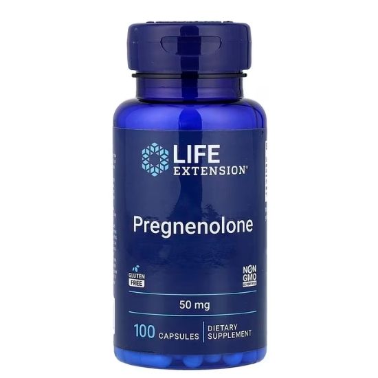 Pregnenolone, 50mg, 100 caps, Life Extension - Vitax.ro