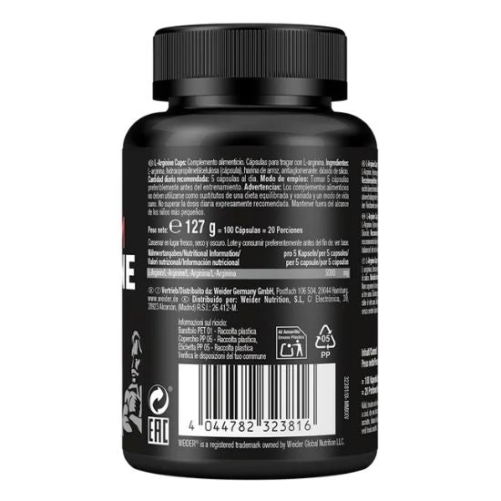 Premium L-Arginine Caps, 100 caps, Weider