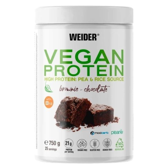 Vegan Protein, Brownie Chocolate, 750g, Weider