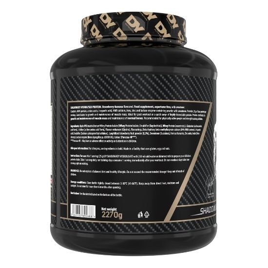 Shadowhey Hydrolysate, Strawberry-Banana, 2270g, Dorian Yates