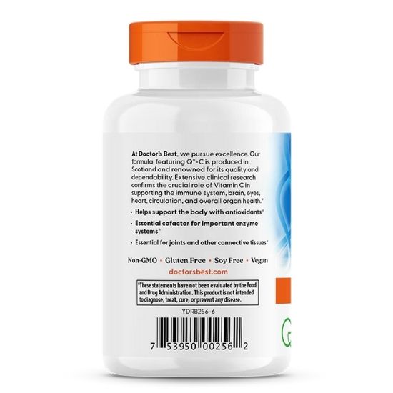Vitamin C with Quali-C, 500mg, 120 vcaps, Doctor's Best - Vitax.ro