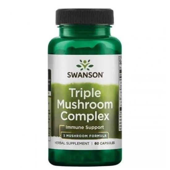 Triple Mushroom Standardized Complex, 60 caps, Swanson - Vitax.ro