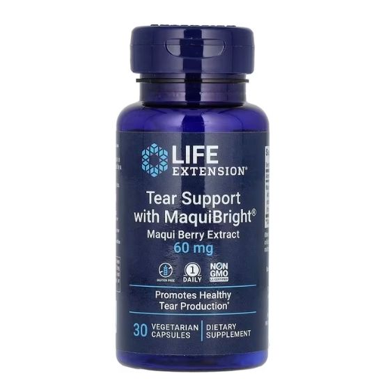 Tear Support with MaquiBright (Maqui Berry Extract), 60mg, 30 vcaps, Life Extension - Vitax.ro