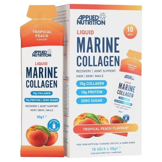 Liquid Marine Collagen, Tropical Peach, 10 x 30g, Applied Nutrition