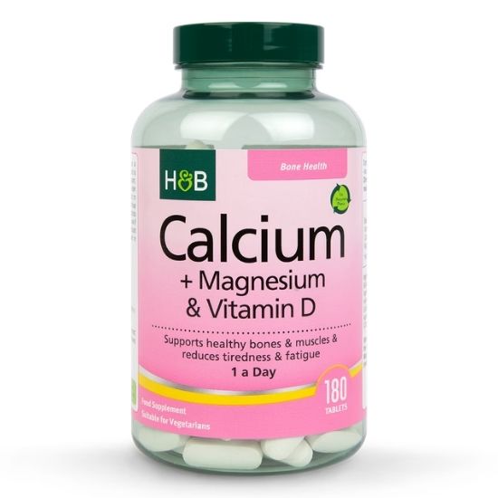 Calcium + Magnesium & Vitamin D, 180 tablets, Holland & Barrett