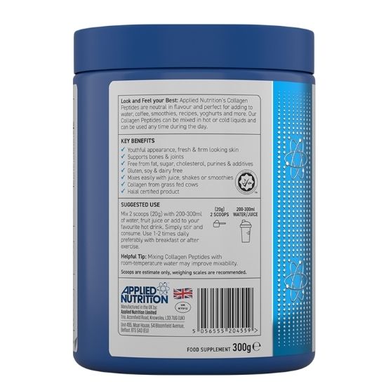 Collagen Peptides, Unflavoured, 300g, Applied Nutrition