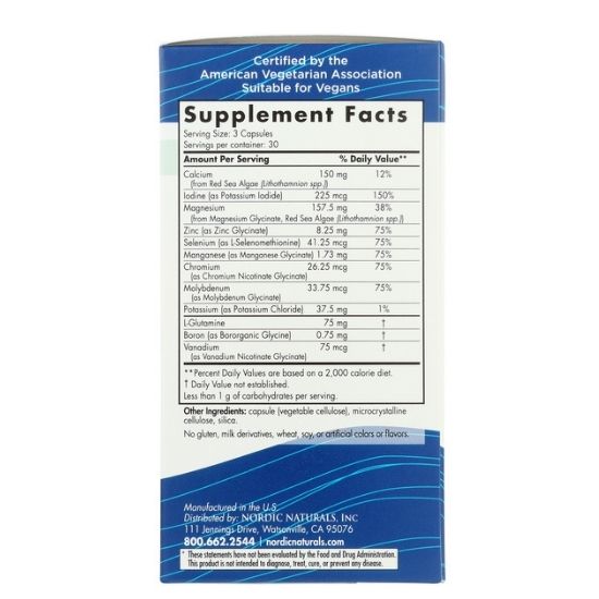 Multi Minerals without Iron & Copper, 90 caps, Nordic Naturals - Vitax.ro