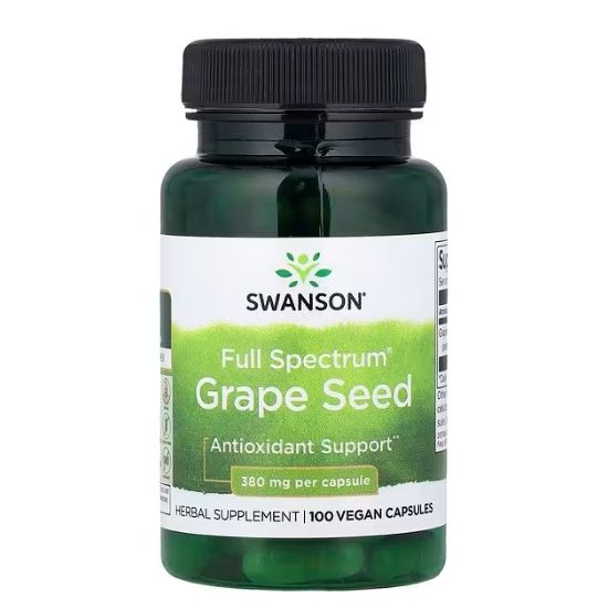 Full Spectrum Grape Seed, 380mg, 100 caps, Swanson - Vitax.ro