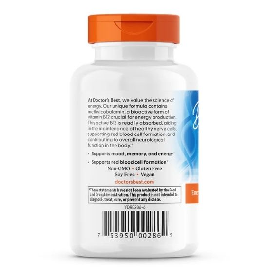 Fully Active B12, 1500mcg, 60 vcaps, Doctor's Best - Vitax.ro