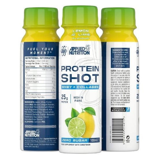 Protein Shot, Lemon & Lime, 12 x 100 ml, Applied Nutrition
