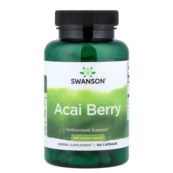 Acai Berry, 500mg, 120 caps, Swanson - Vitax.ro