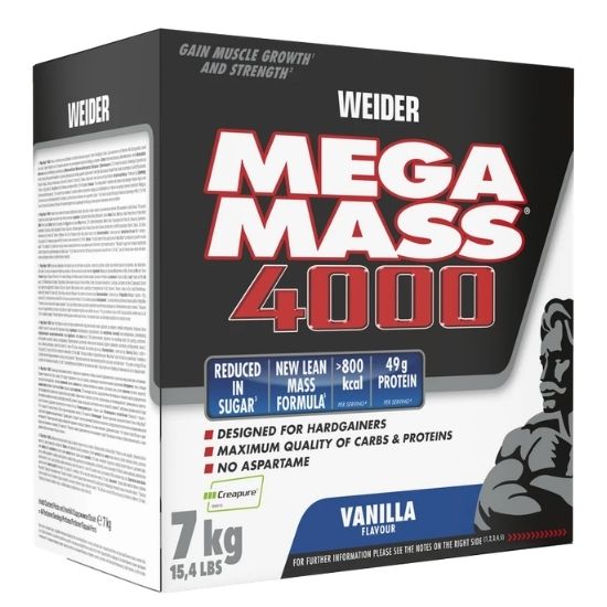 Mega Mass 4000, Vanilla, 7000g, Weider