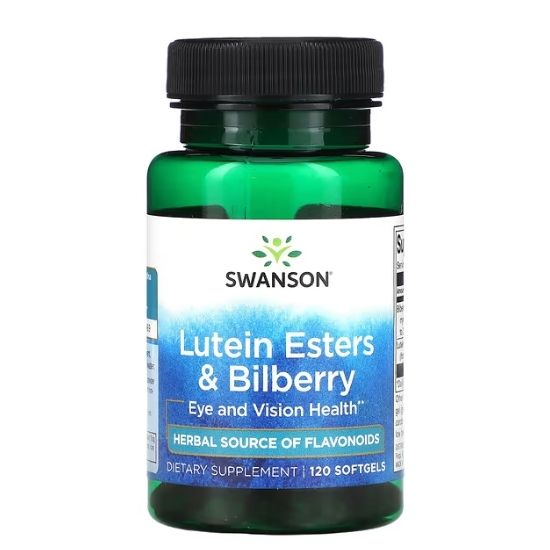 Lutein Esters & Bilberry, 120 softgels, Swanson - Vitax.ro