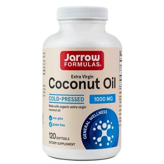 Coconut Oil Extra Virgin 1000mg, 120 Caps Moi, Jarrow Formulas - Vitax.ro