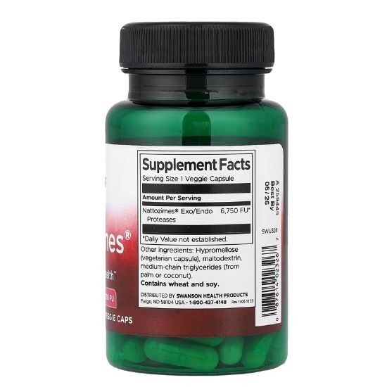 Nattozimes, 60 vcaps, Swanson - Vitax.ro