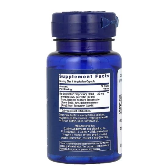Bio-Quercetin, 30 vcaps, Life Extension - Vitax.ro