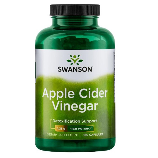 Apple Cider Vinegar, 625 mg High Potency, 180 caps, Swanson