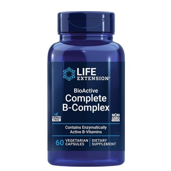 Bio-Active Complete B-Complex, 60 vcaps, Life Extension - Vitax.ro