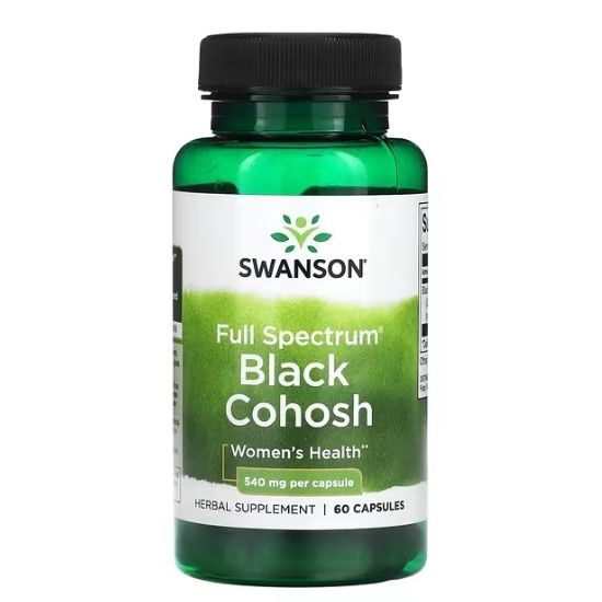Full Spectrum Black Cohosh, 540mg, 60 caps, Swanson - Vitax.ro