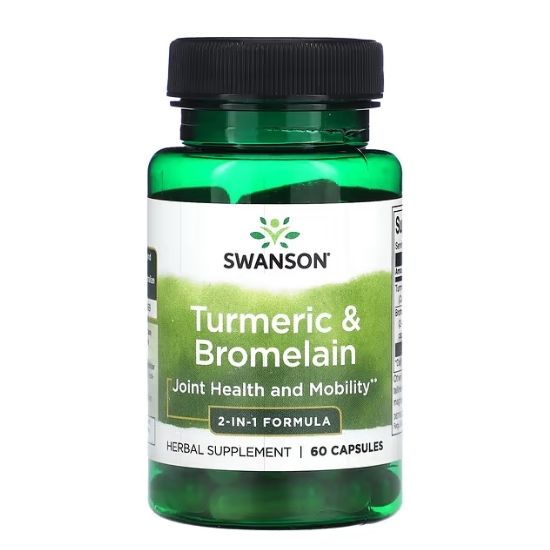 Turmeric & Bromelain, 60 caps, Swanson - Vitax.ro