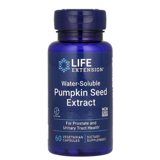 Pumpkin Seed Extract, Water-Soluble, 60 vcaps, Life Extension - Vitax.ro