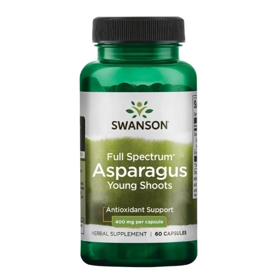 Full Spectrum Asparagus Young Shoots, 400mg, 60 caps, Swanson - Vitax.ro