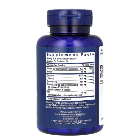 Mitochondrial Energy Optimizer with PQQ, 120 vcaps, Life Extension - Vitax.ro