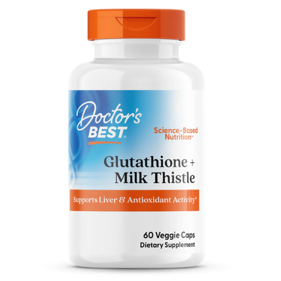 Glutathione + Milk Thistle, 60 vcaps, Doctor's Best - Vitax.ro