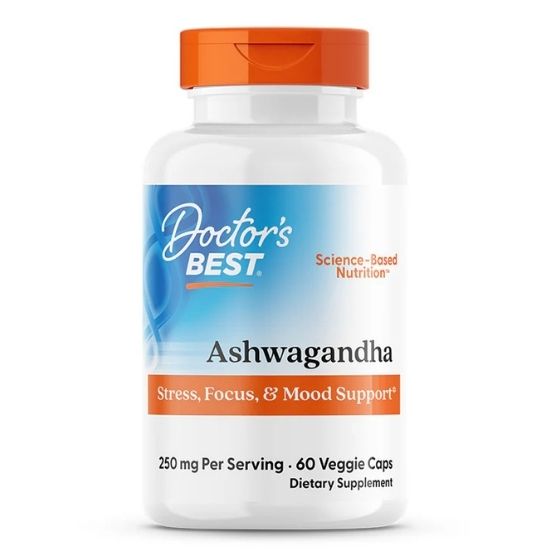 Ashwagandha with Sensoril, 125mg, 60 vcaps, Doctor's Best - Vitax.ro