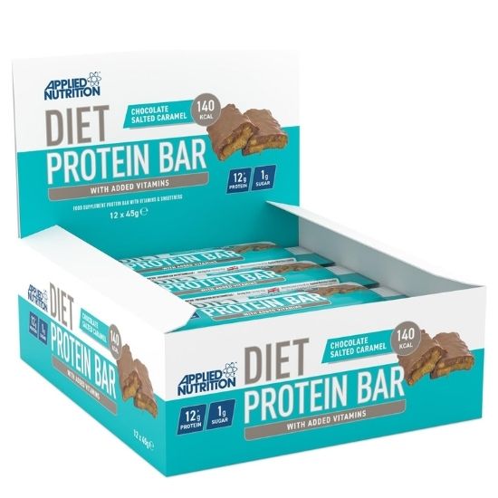 Diet Protein Bar, Chocolate Salted Caramel, 12 x 45g, Applied Nutrition - Vitax.ro