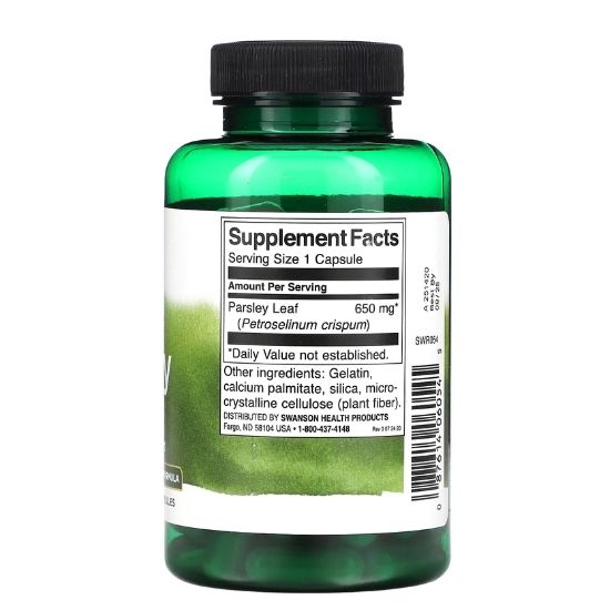 Parsley, 650mg, 90 caps, Swanson - Vitax.ro