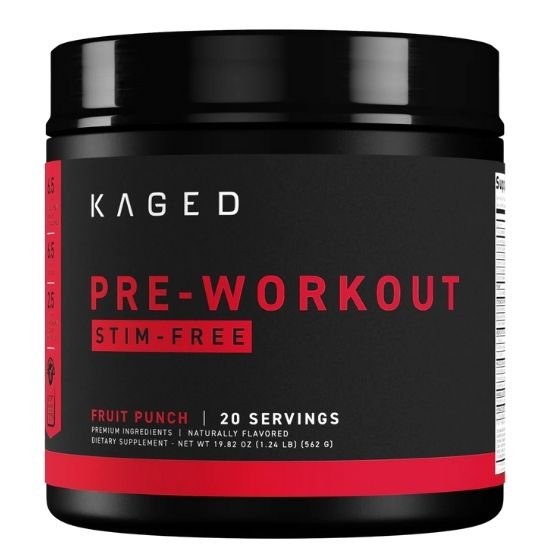 Pre-Workout Stim-Free, Fruit Punch, 596g, Kaged Muscle - Vitax.ro