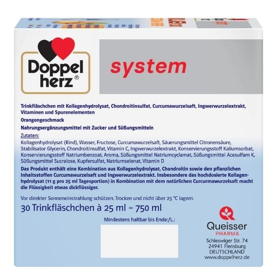 Kollagen 11.000 Curcuma + Ghimbir, 30 flacoane, Doppelherz - Vitax.ro