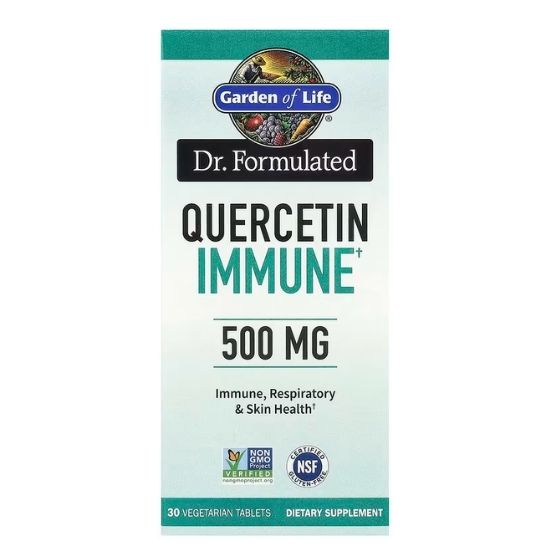 Dr. Formulated Quercetin Immune, 500mg, 30 vegetarian tabs, Garden of Life - Vitax.ro