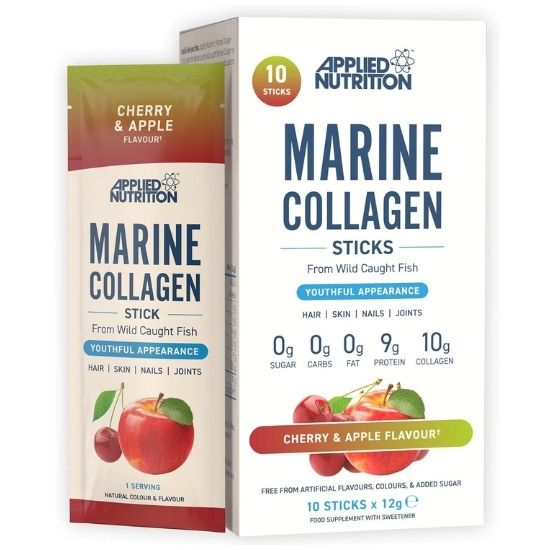 Marine Collagen Sticks, Cherry & Apple, 10 x 12g, Applied Nutrition
