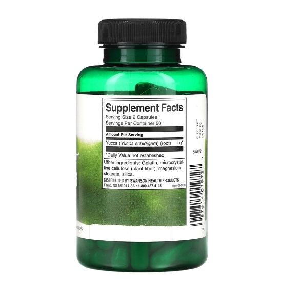 Yucca, 500mg, 100 caps, Swanson - Vitax.ro