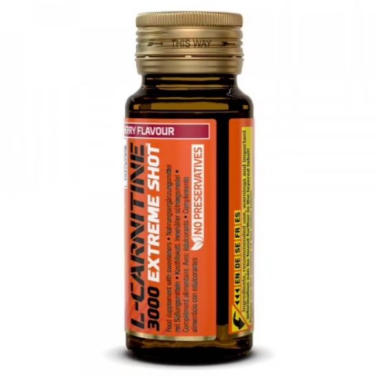 L-Carnitine 3000 Extreme Shot, Cherry, 9 x 25 ml, Olimp Nutrition