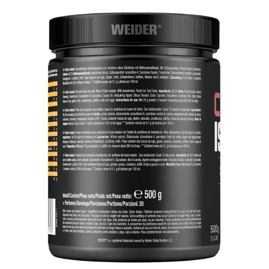 Clear Isolate, Peach Ice Tea, 500g, Weider