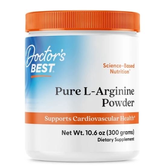 Pure L-Arginine Powder, 300 grams, Doctor's Best - Vitax.ro
