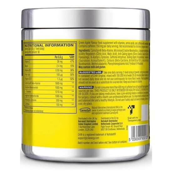 C4 Original, Green Apple, 396g, Cellucor - Vitax.ro