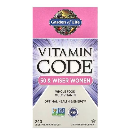 Vitamin Code 50 & Wiser Women, 240 vcaps, Garden of Life - Vitax.ro