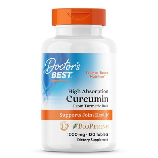 High Absorption Curcumin,, 1000mg, 120 tabs, Doctor's Best - Vitax.ro