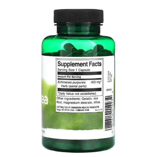 Echinacea, 400mg, 100 caps, Swanson - Vitax.ro